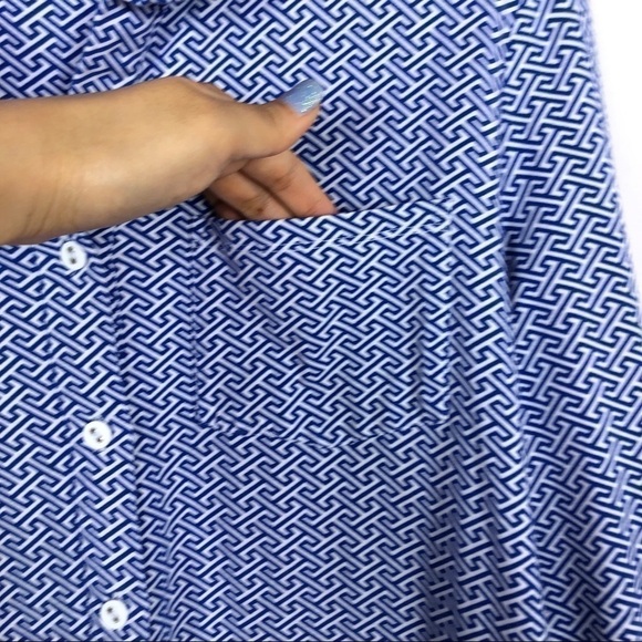 Tyler Böe Blue royal blue and white button down - Picture 5 of 10